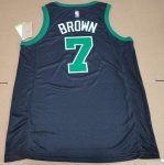 Maillot de Basket #7 Brown Celtics 22-23 statement Noir